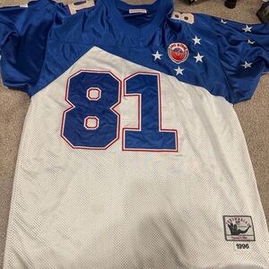 Blue and White Football Jersey cris Carter